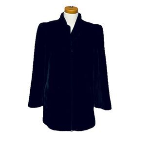 Vintage Sasson Borgazia Plush Faux Fur Lined Coat Size 10 Made in USA ILGWU